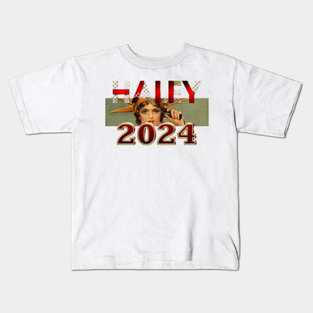 Nikki Haley for President 2024 Kids T-Shirt by teepossible